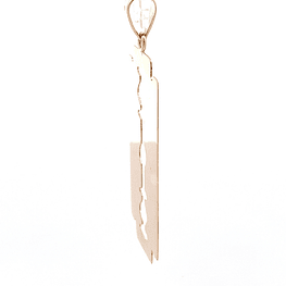 Colgante de Oro Amarillo 18K Hojilla Calada