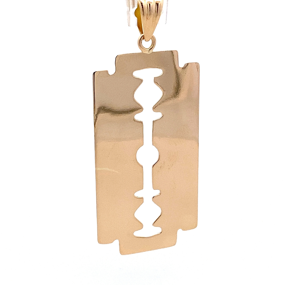 Colgante de Oro Amarillo 18K Hojilla Calada