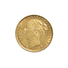 Moneda Soberano De Oro Reino Unido 1880 Reina Victoria