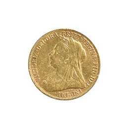 Moneda De Oro Soberano Reino Unido 1901 Reina Victoria