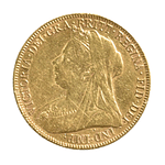 Moneda De Oro Soberano Reino Unido 1901 Reina Victoria