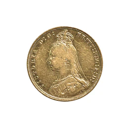 Soberano De Oro Amarillo 22K Reina Victoria 1889 (Reino Unido)