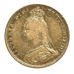 Soberano De Oro Amarillo 22K Reina Victoria 1889 (Reino Unido)
