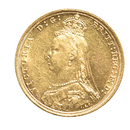 Moneda Soberano De Oro 1891 Reino Unido Victoria