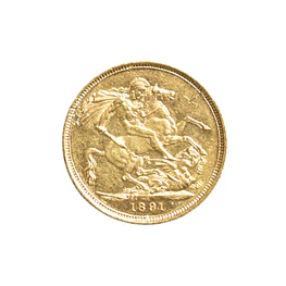 Moneda Soberano De Oro 1891 Reino Unido Victoria