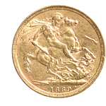 Moneda Soberano De Oro Reino Unido 1889 Victoria Jubileo