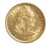 Moneda De Oro 1/2 Libra Perú 1905