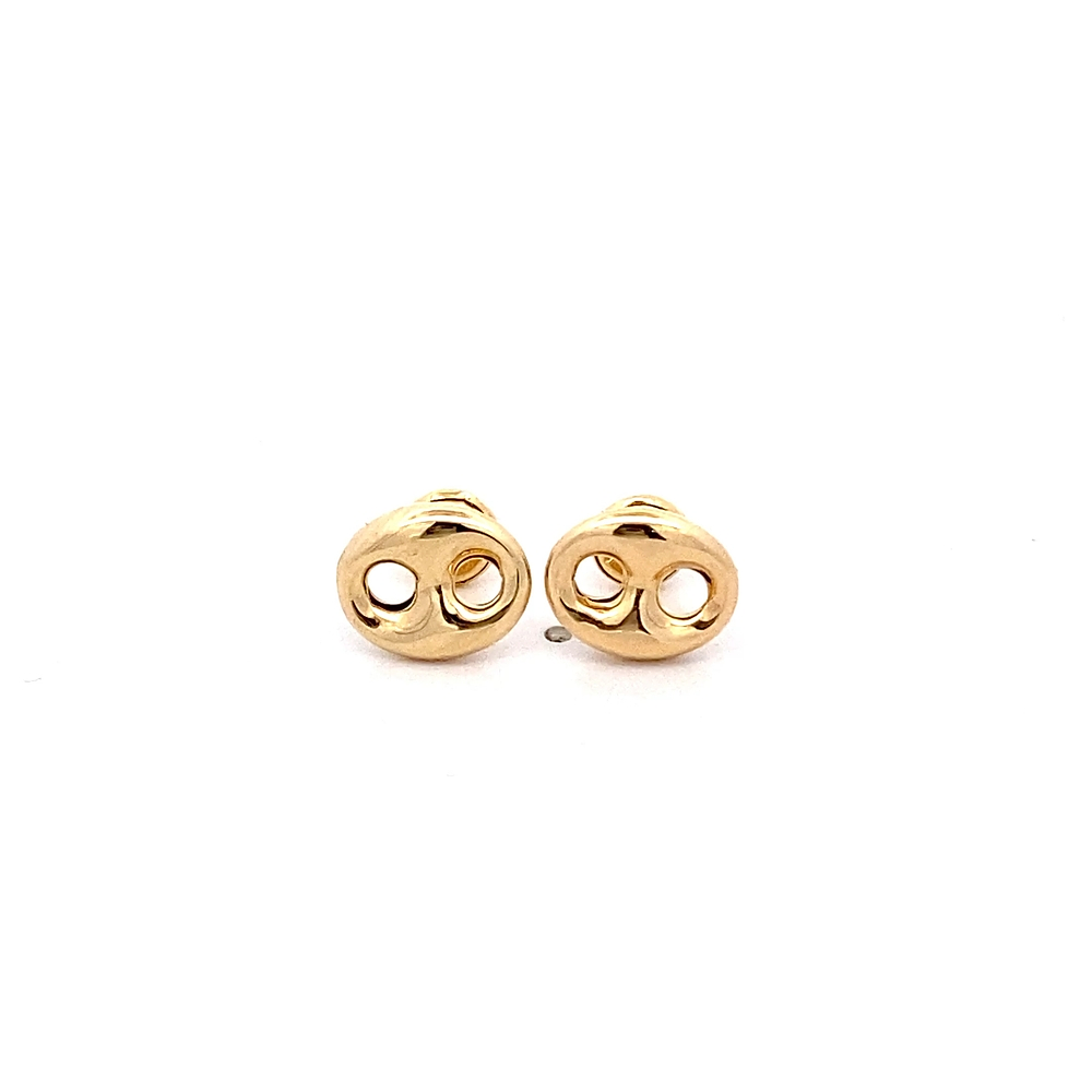 Aros de Oro Amarillo 18K Marinero