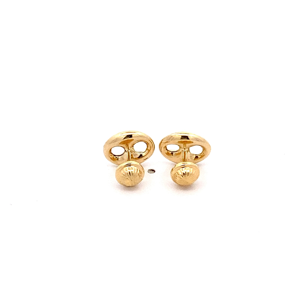 Aros de Oro Amarillo 18K Marinero