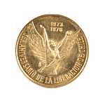 Moneda de Oro 100 Pesos Chile 1976 Tercer Aniversario de la Liberación