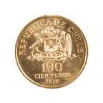 Moneda de Oro 100 Pesos Chile 1976 Tercer Aniversario de la Liberación