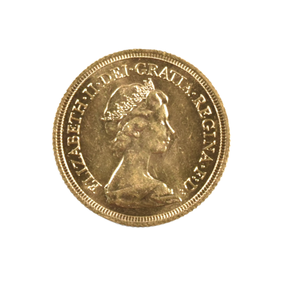 Moneda de Oro 1 Soberano Reino Unido 1979 Isabel II