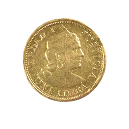 Moneda de Oro 1 Libra Perú 1902