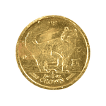 Moneda de Oro 1/5 Crown Isla de Man Elizabeth II Serie Gatos