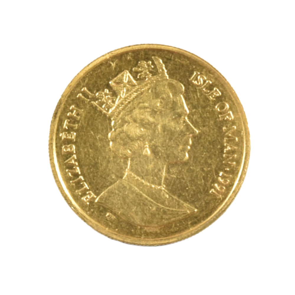 Moneda de Oro 1/5 Crown Isla de Man Elizabeth II Serie Gatos