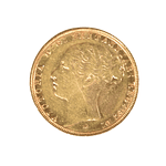 Moneda de Oro 1 Soberano Reino Unido 1885 Victoria