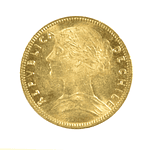 Moneda de Oro 20 Pesos Chile 1910