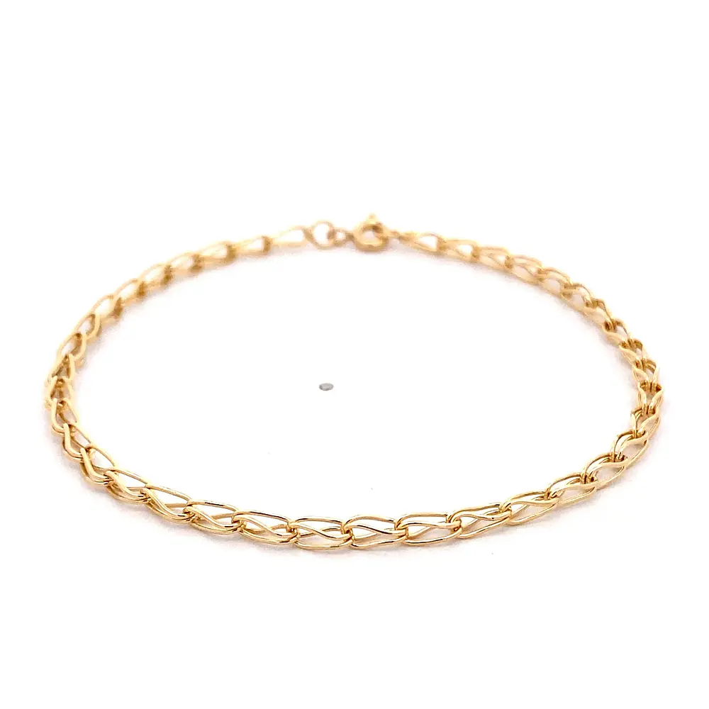 Pulsera de Oro Amarillo 18K Jaula