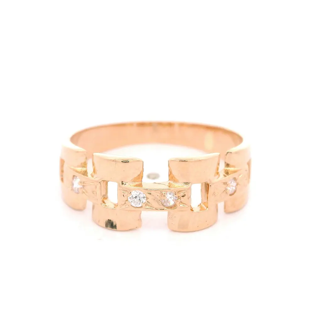 Anillo de Oro Amarillo 18K Panther