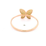 Anillo de Oro Amarillo 18K Mariposa