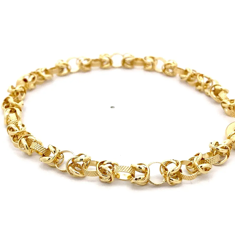 Pulsera de Oro Amarillo 18K Camino del Inca