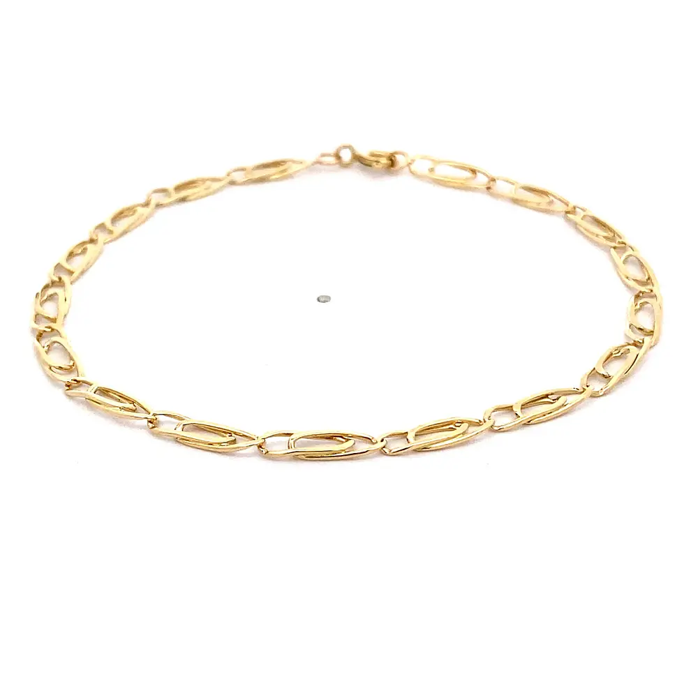 Pulsera de Oro Amarillo 18K Ojo de Perdiz