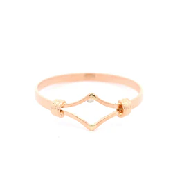Anillo de Oro Amarillo 18K Calado Ipsilon