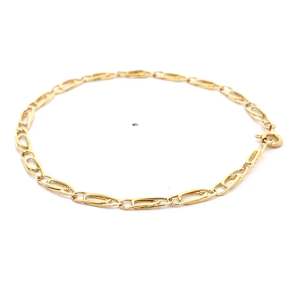 Pulsera de Oro Amarillo 18K Ojo de Perdiz