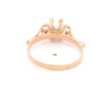 Anillo de Oro Amarillo 18K Pistilos Labrado
