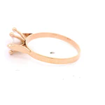 Anillo de Oro Amarillo 18K Pistilos con 1 Perla