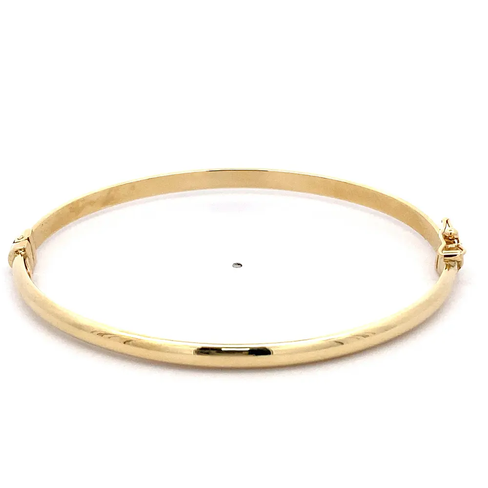 Pulsera de Oro Amarillo 18K Esclava Lisa