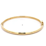 Pulsera de Oro Amarillo 18K Esclava Lisa