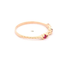Anillo de Oro Amarillo 18K Tresillo Calado
