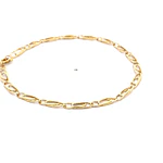 Pulsera de Oro Amarillo 18K Ojo de Perdiz