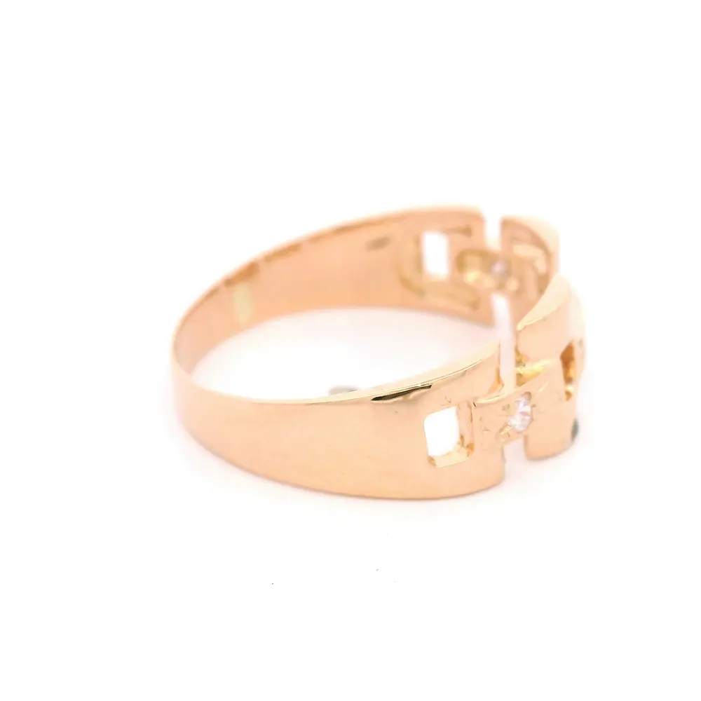 Anillo de Oro Amarillo 18K Panther