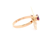 Anillo de Oro Amarillo 18K Mariposa Calada