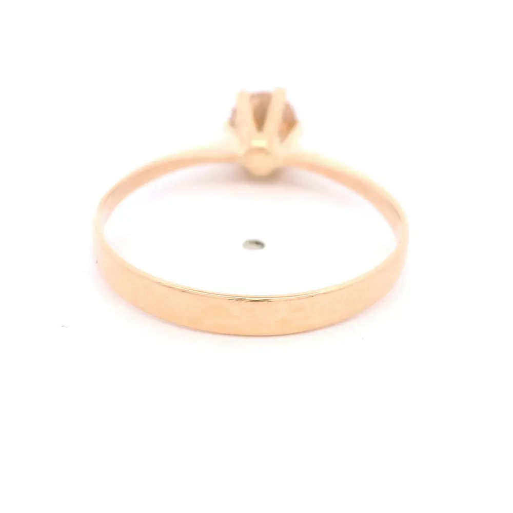 Anillo de Oro Amarillo 18K Solitario