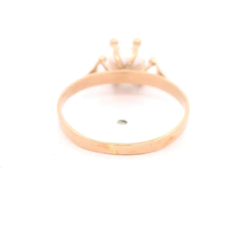 Anillo de Oro Amarillo 18K Pistilos con 1 Perla