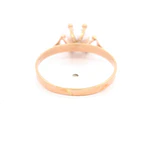 Anillo de Oro Amarillo 18K Pistilos con 1 Perla