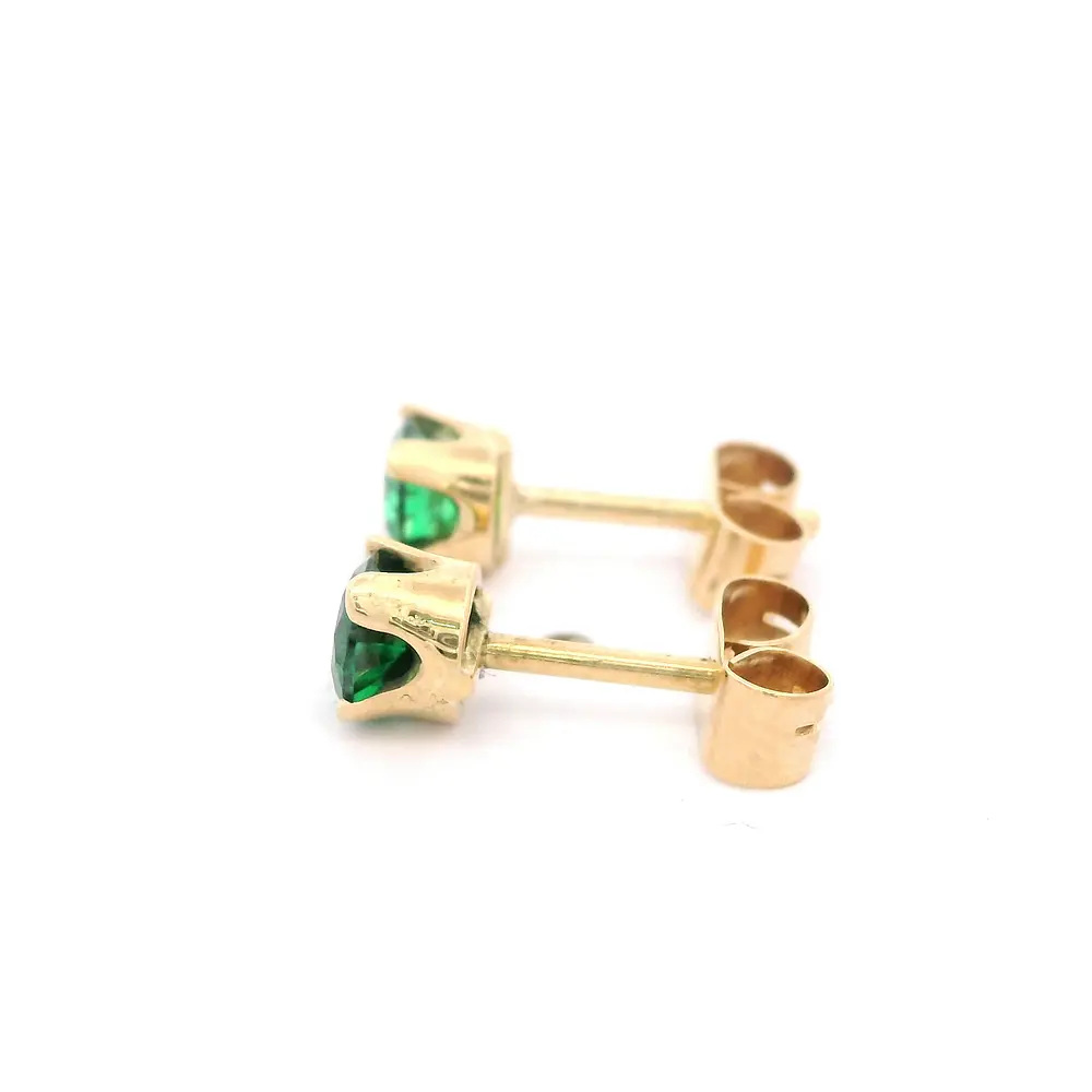 Aros de Oro Amarillo 18K Canasto