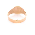 Anillo de Oro Amarillo 18K Sello Ovalado Liso