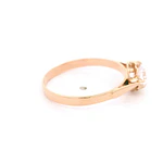 Anillo de Oro Amarillo 18K Chaton Circular