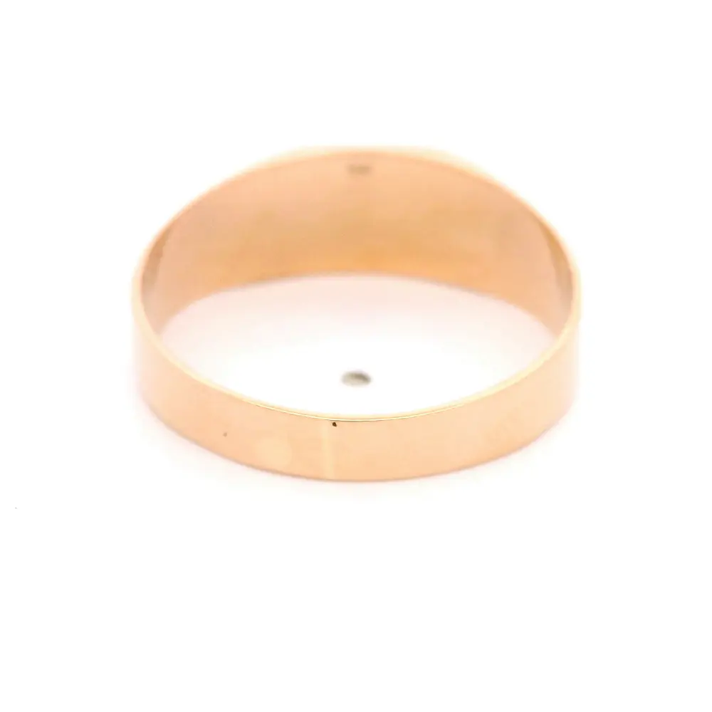 Anillo de Oro Rosado 18K Sello Liso