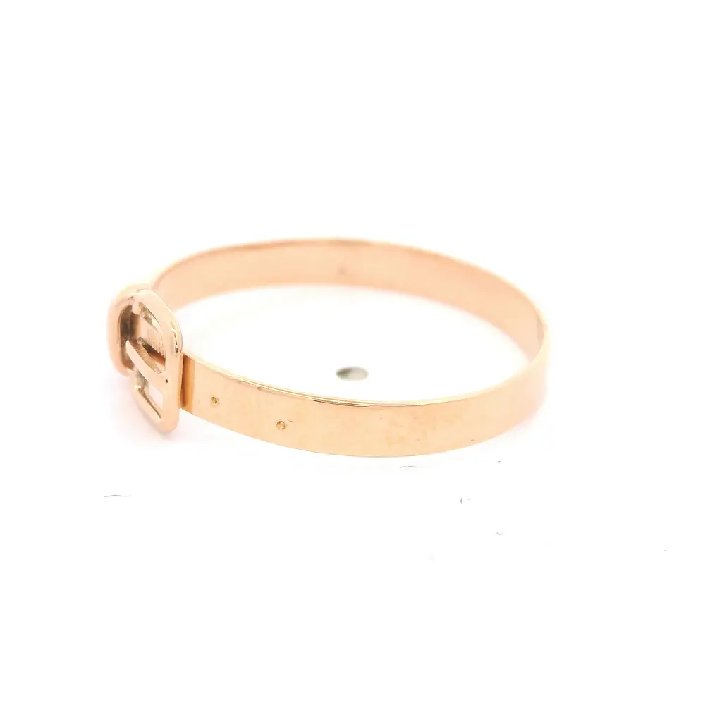 Anillo de Oro Amarillo 18K Cinturón Calado Tallado