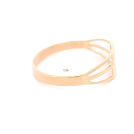 Anillo de Oro Amarillo 18K Mini Sello Calado