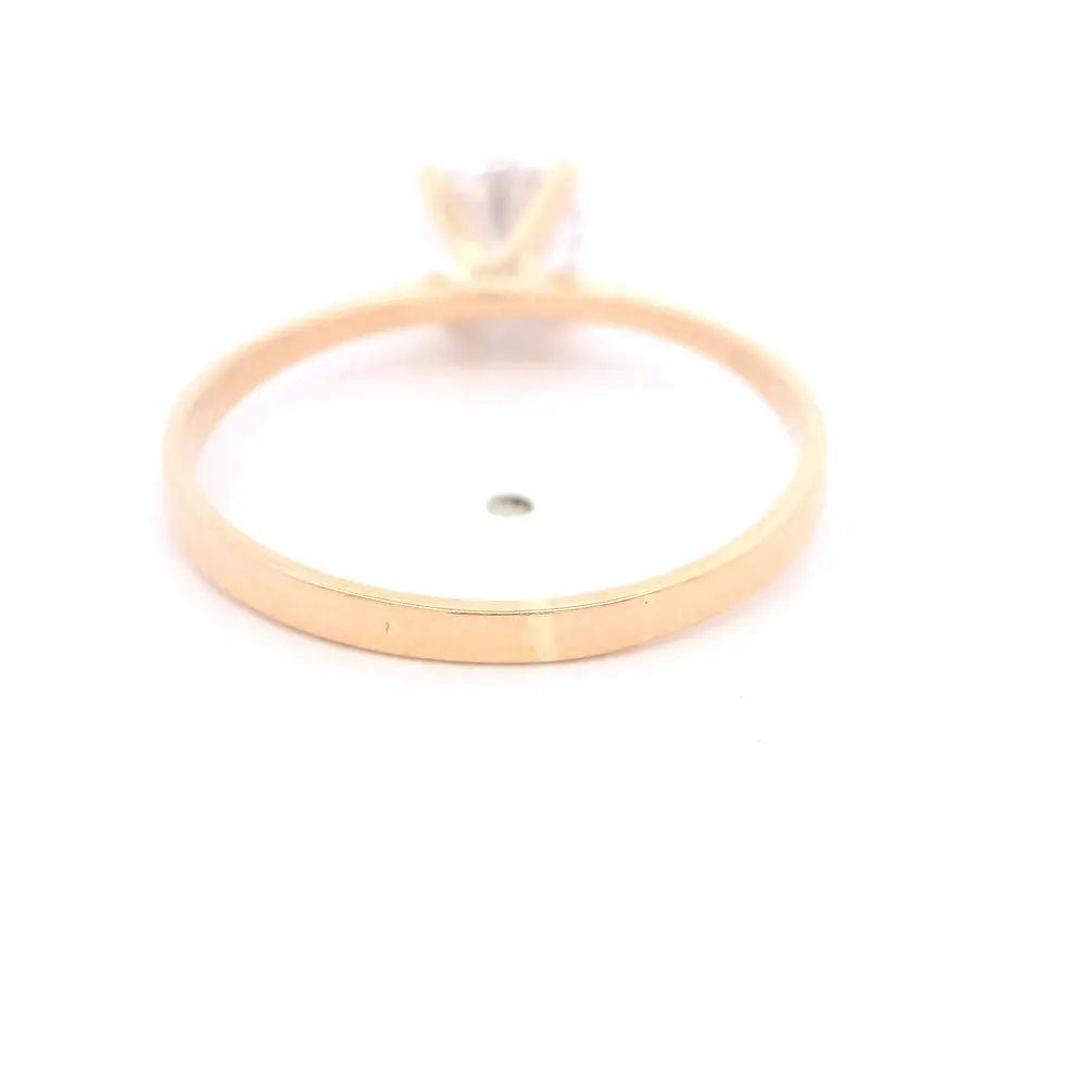Anillo de Oro Amarillo 18K Solitario