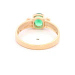 Anillo de Oro Amarillo 18K Ovalado