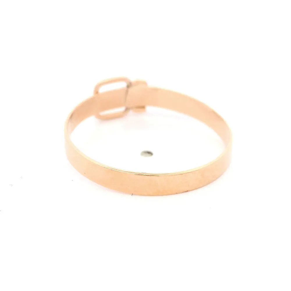 Anillo de Oro Amarillo 18K Cinturón Calado Tallado