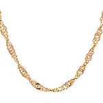 Cadena de Oro Amarillo 18K Singapur