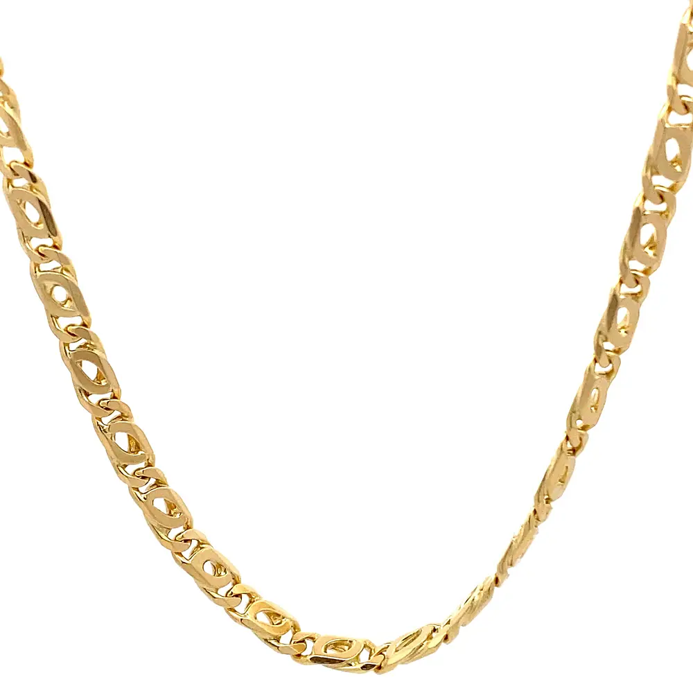 Cadena de Oro Amarillo 18K Ojo de Perdiz